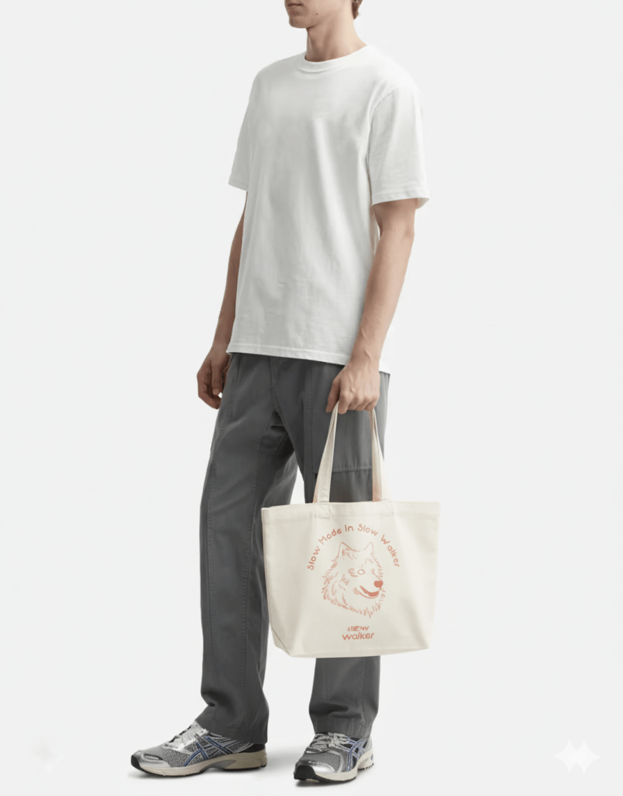 Simba Tote Bag|Simba 狗狗圖案帆布環保袋 - Slow Walker Store