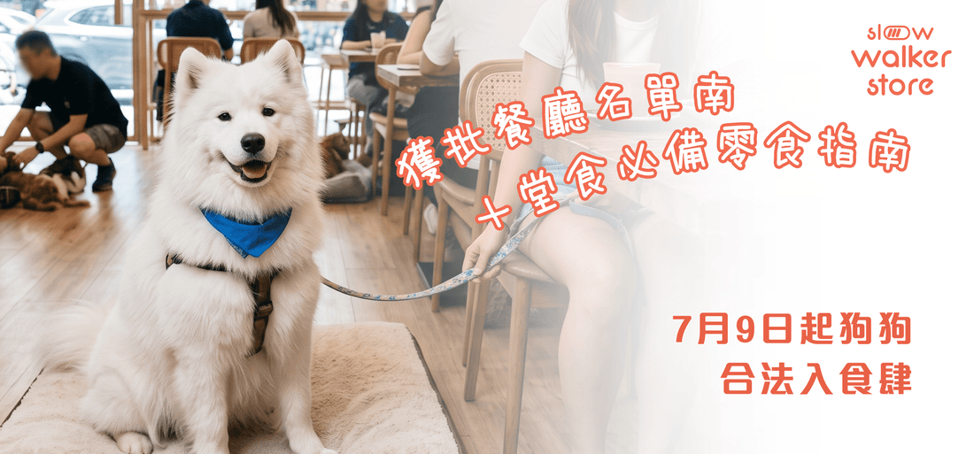 7月9日起狗狗合法入食肆 🐶🍽️ (附食環署獲批餐廳名單 + 堂食必備零食指南 - Slow Walker Store