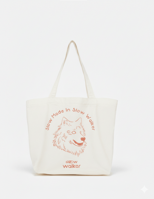 Simba Tote Bag｜Simba 狗狗圖案帆布環保袋 - Slow Walker Store